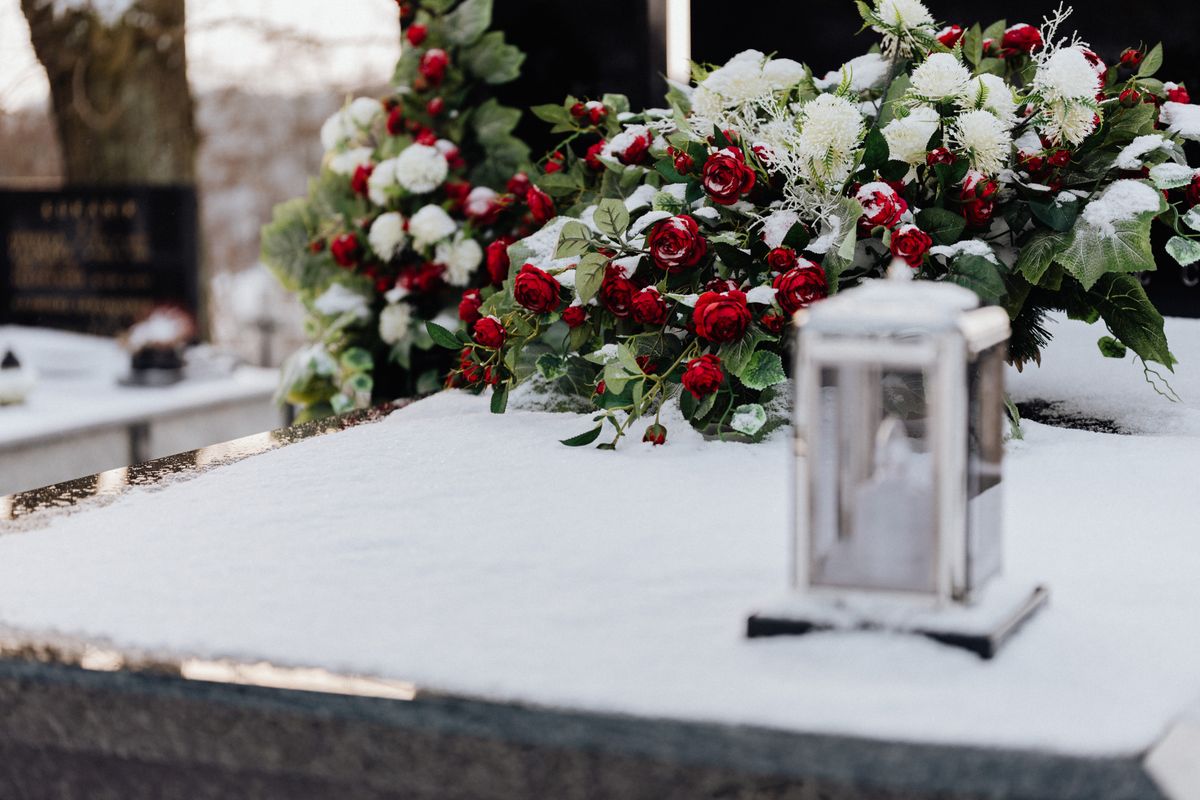 Flowers and candlelight for a tribute song page